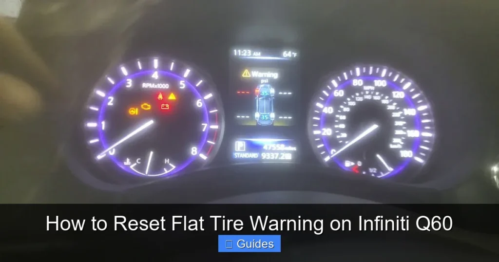 How to Reset Flat Tire Warning on Infiniti Q60