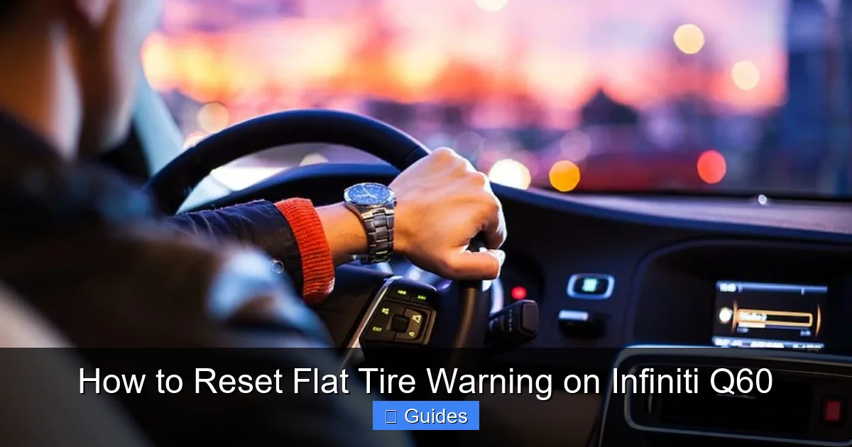 How to Reset Flat Tire Warning on Infiniti Q60