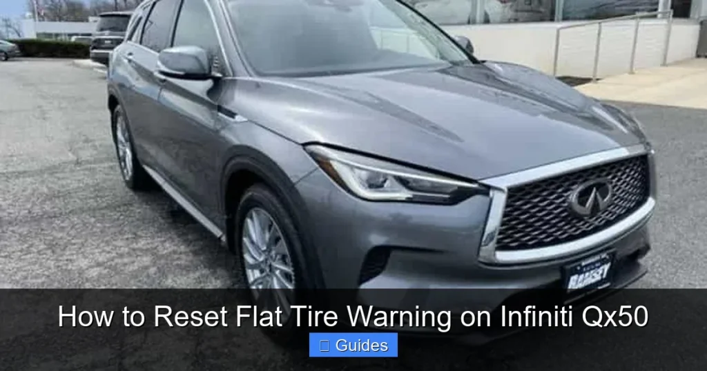 How to Reset Flat Tire Warning on Infiniti Qx50