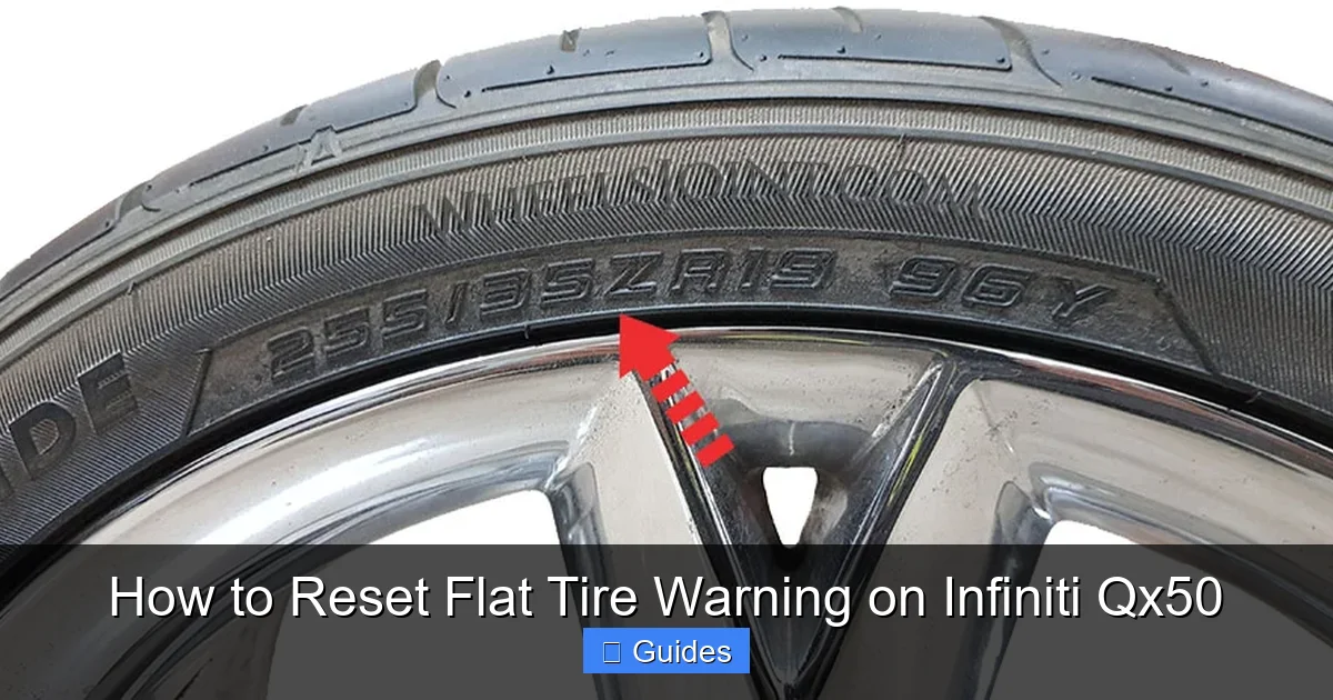How to Reset Flat Tire Warning on Infiniti Qx50