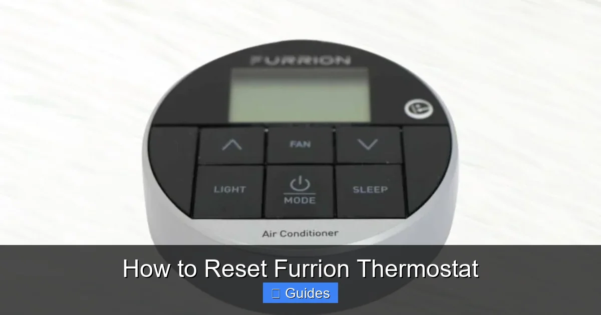 How to Reset Furrion Thermostat