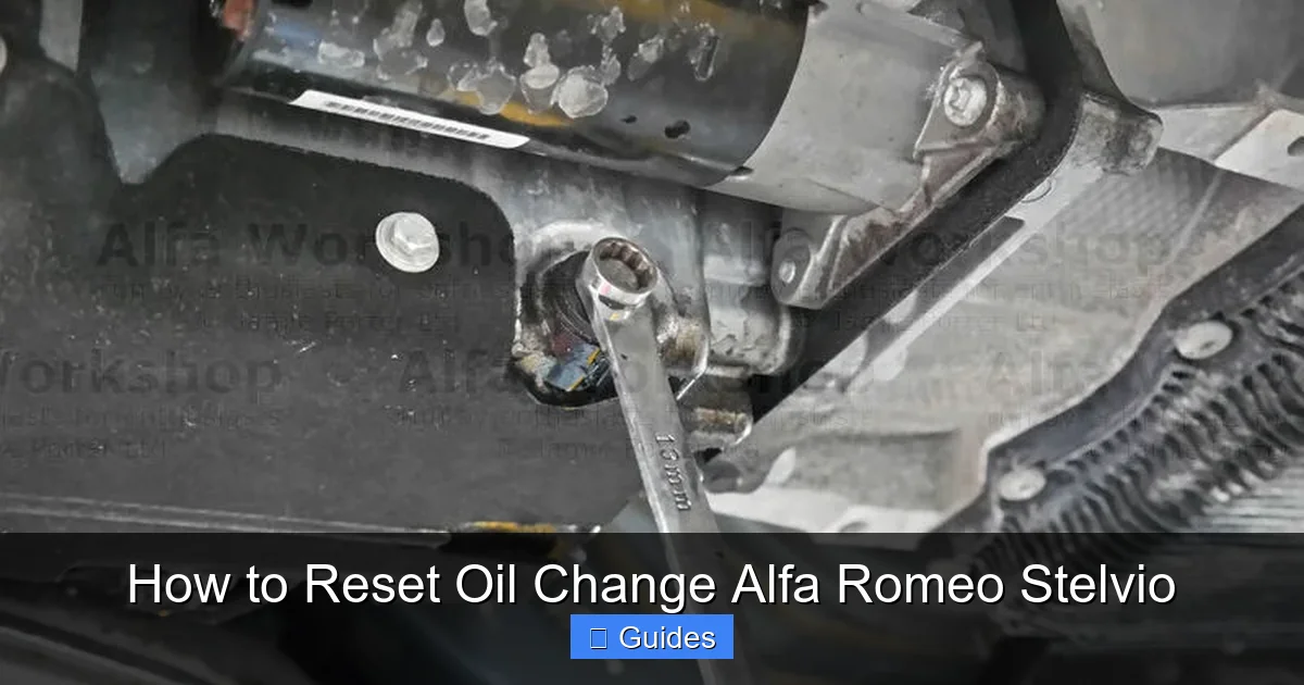 How to Reset Oil Change Alfa Romeo Stelvio