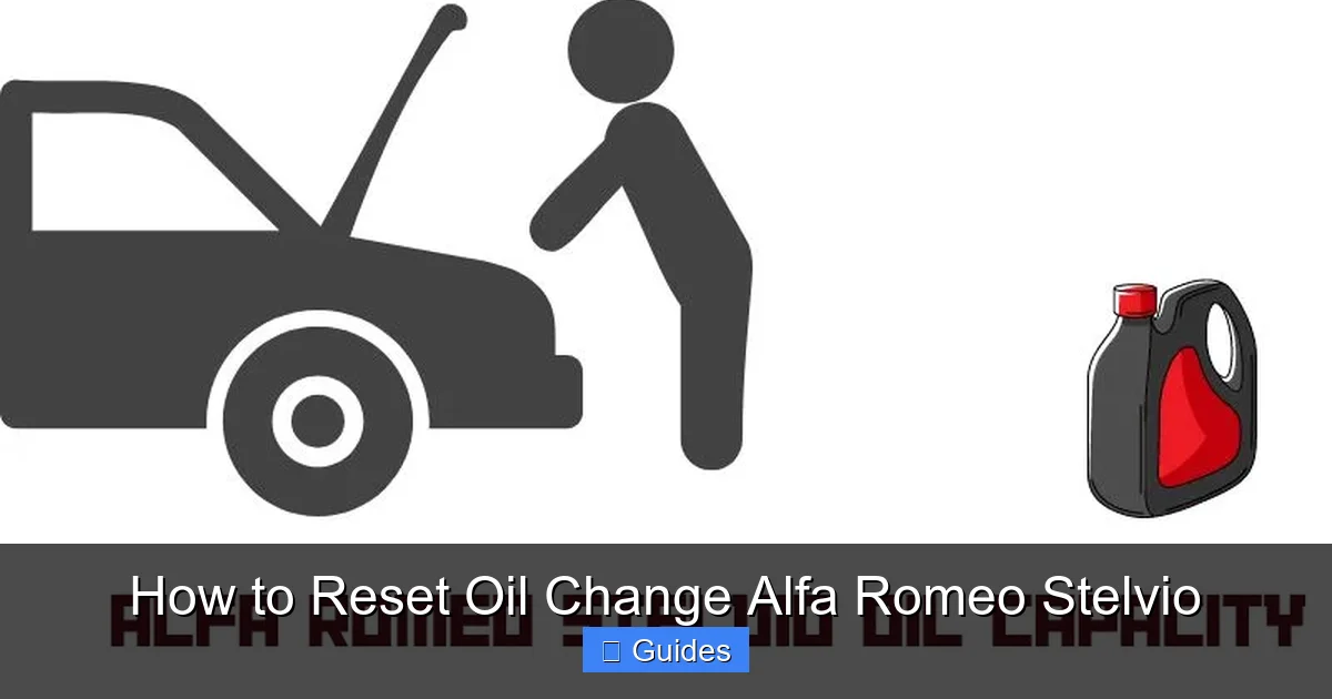 How to Reset Oil Change Alfa Romeo Stelvio