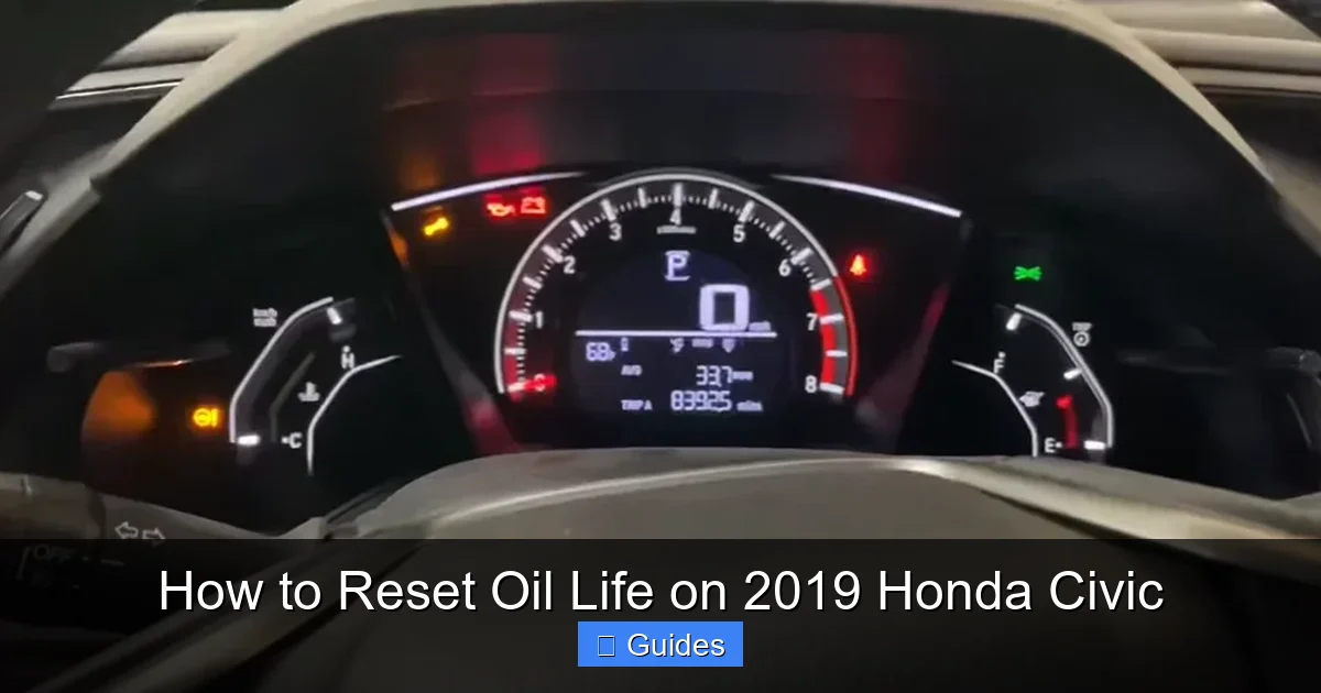 How to Reset Oil Life on 2019 Honda Civic