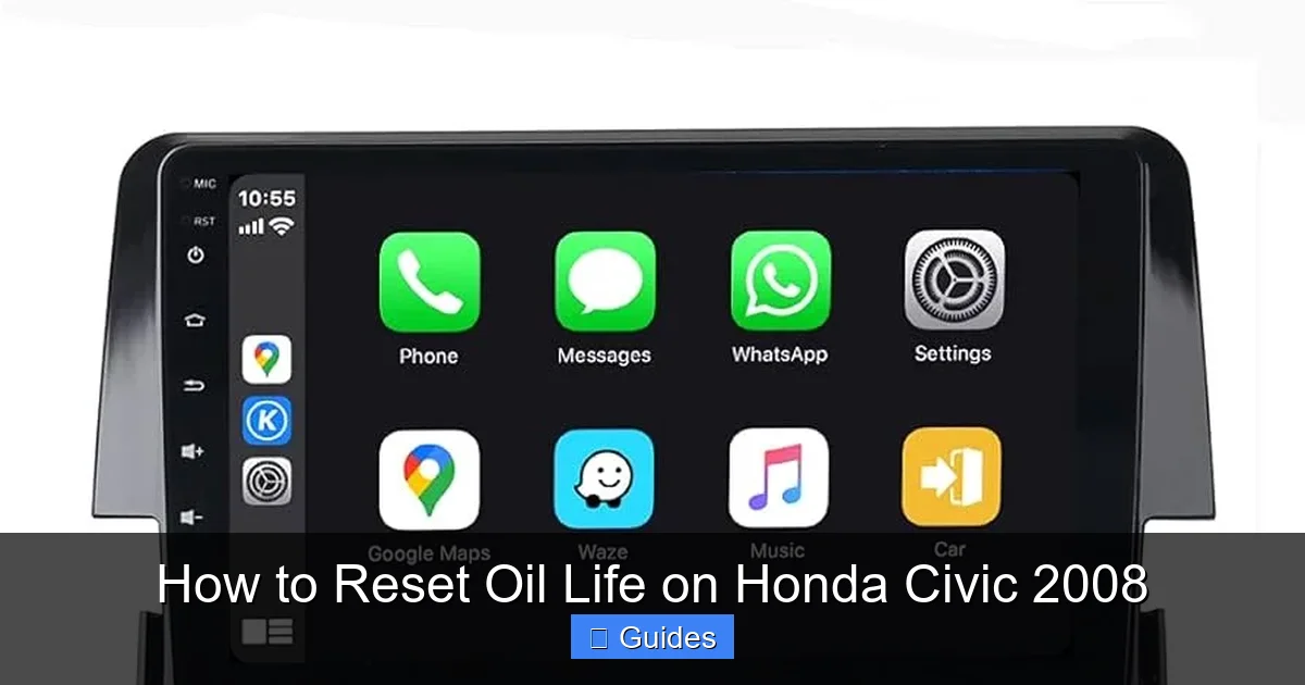 How to Reset Oil Life on Honda Civic 2008