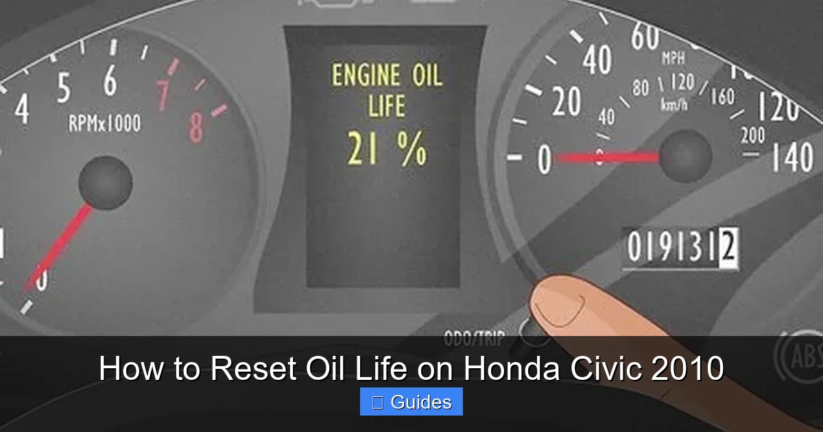 How to Reset Oil Life on Honda Civic 2010