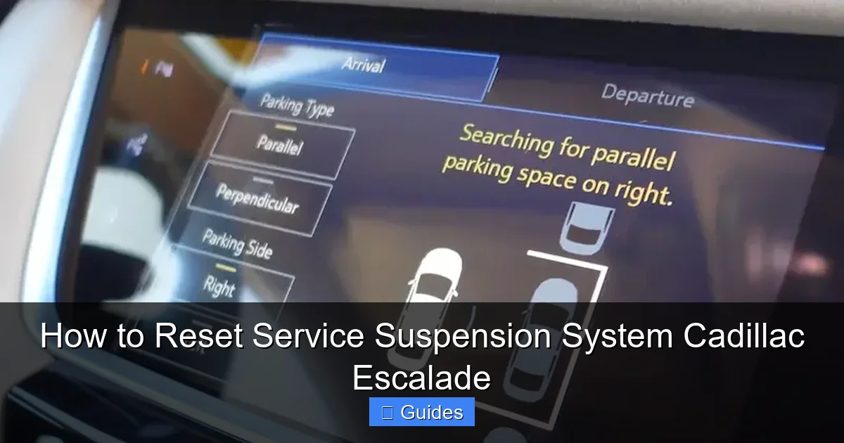 How to Reset Service Suspension System Cadillac Escalade