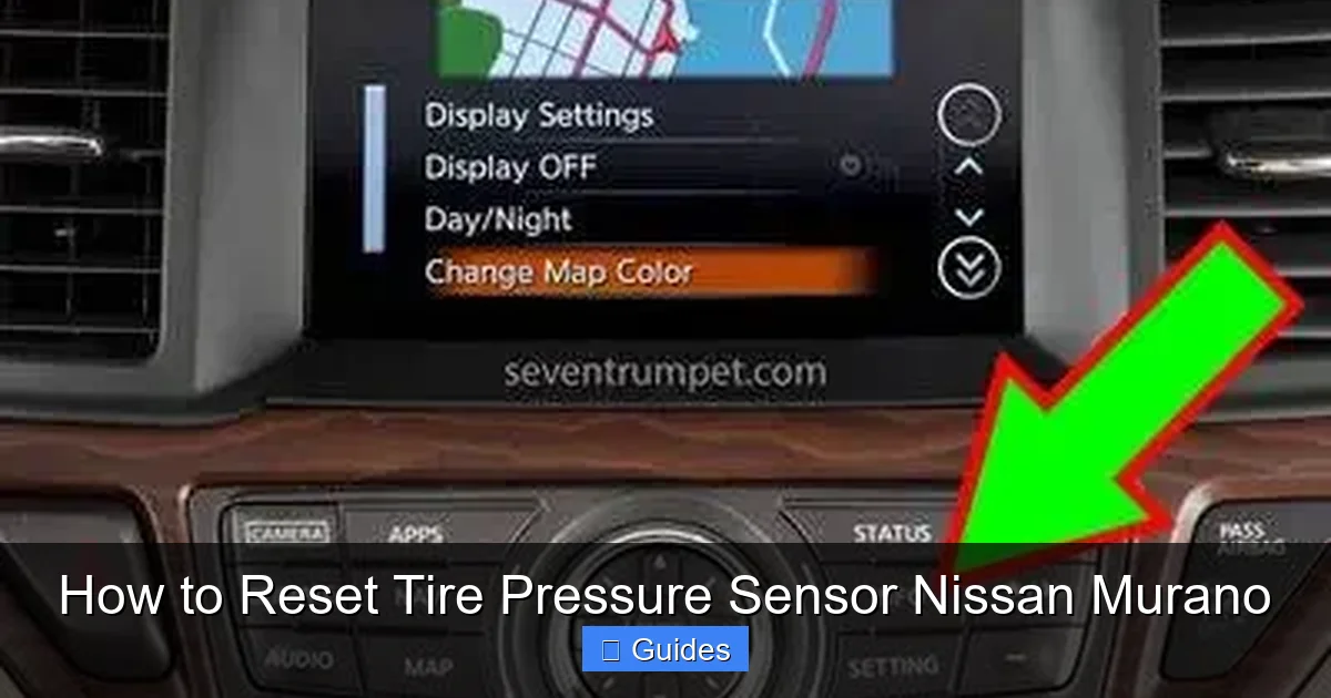 How to Reset Tire Pressure Sensor Nissan Murano