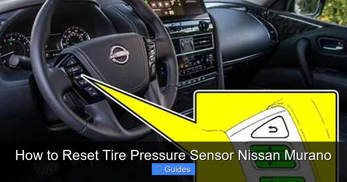 How to Reset Tire Pressure Sensor Nissan Murano