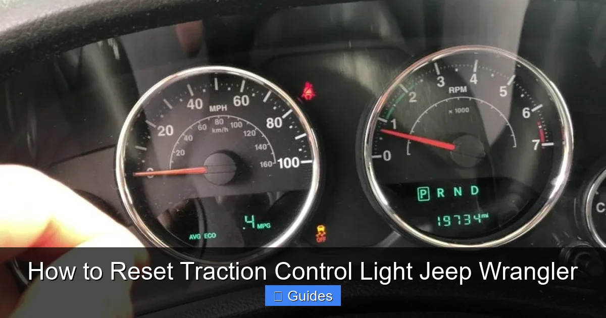 How to Reset Traction Control Light Jeep Wrangler