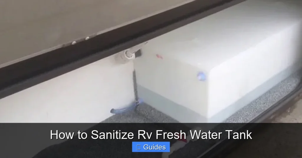How to Sanitize Rv Fresh Water Tank
