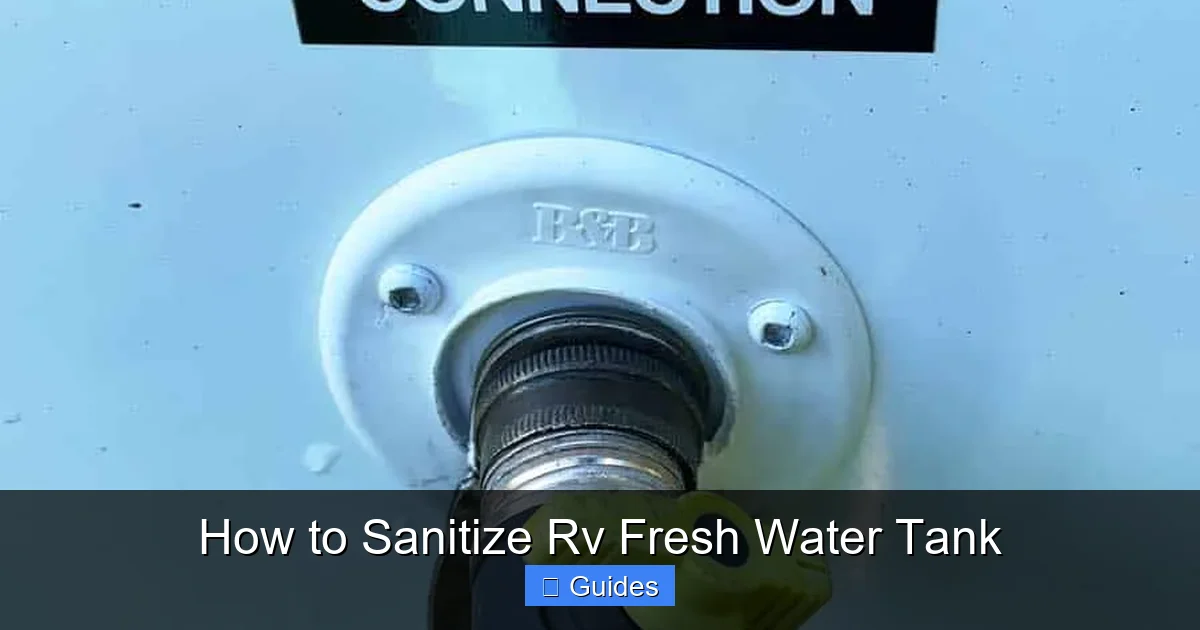 How to Sanitize Rv Fresh Water Tank