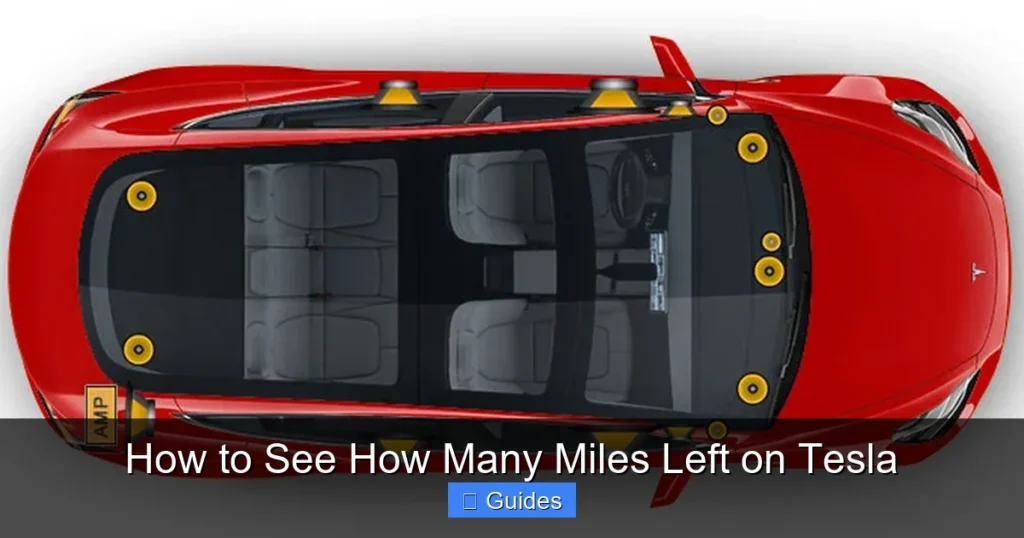 How to See How Many Miles Left on Tesla