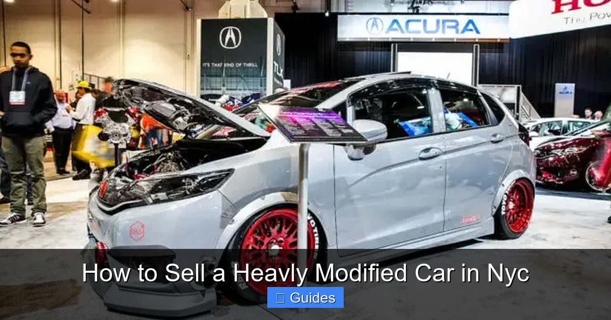 How to Sell a Heavly Modified Car in Nyc