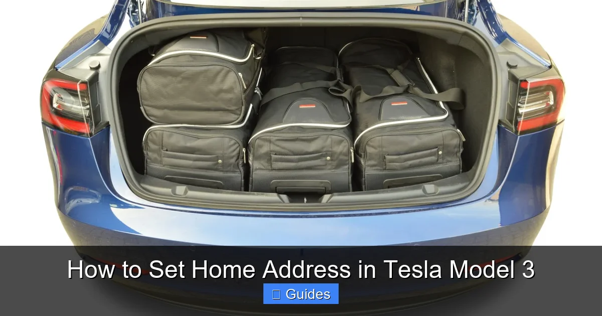 How to Set Home Address in Tesla Model 3