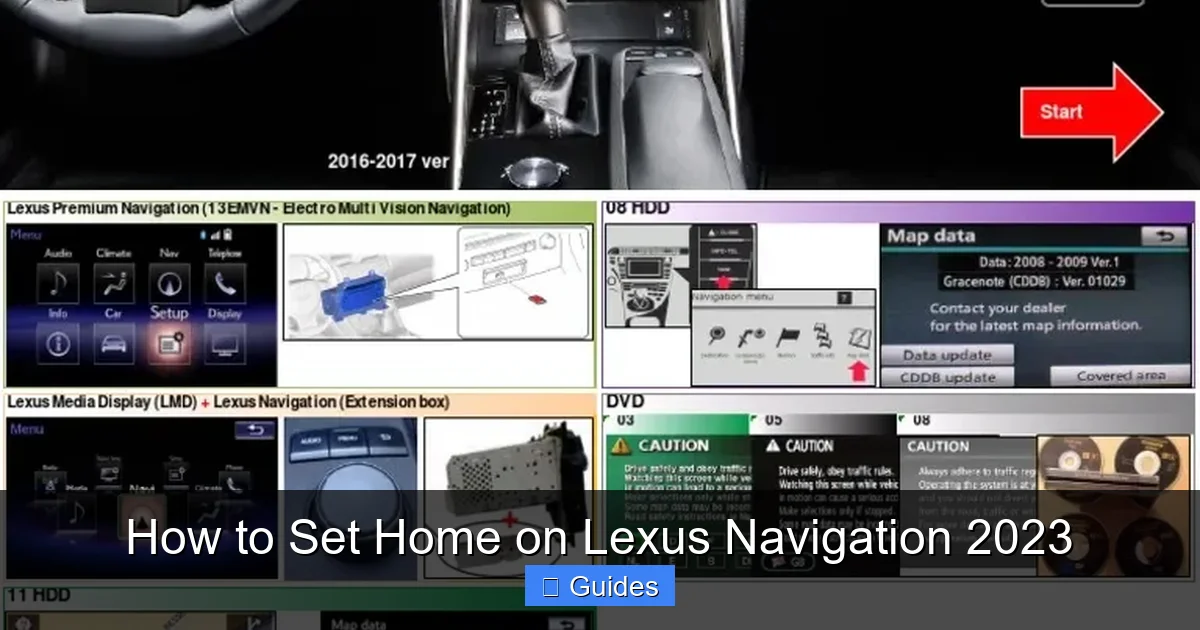 How to Set Home on Lexus Navigation 2023