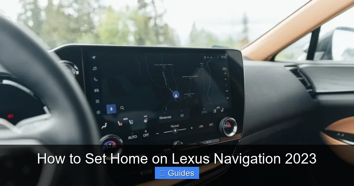 How to Set Home on Lexus Navigation 2023