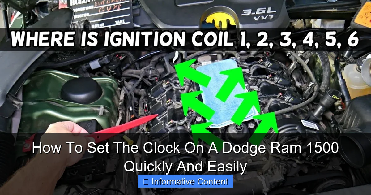 How To Set The Clock On A Dodge Ram 1500 Quickly And Easily