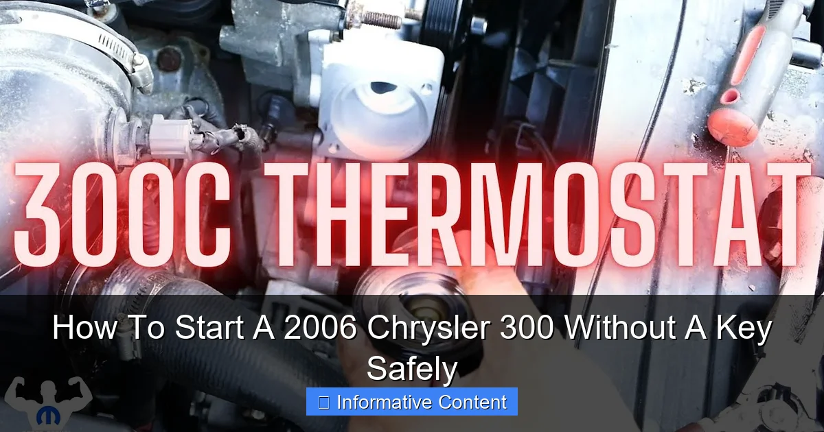 How To Start A 2006 Chrysler 300 Without A Key Safely