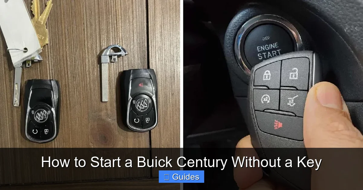 How to Start a Buick Century Without a Key