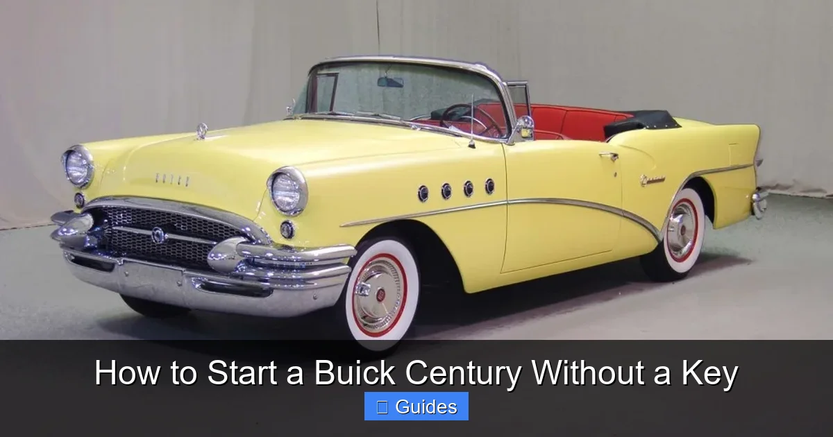 How to Start a Buick Century Without a Key