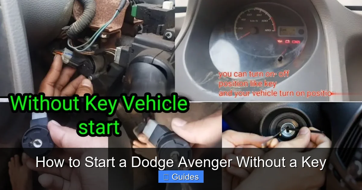 How to Start a Dodge Avenger Without a Key