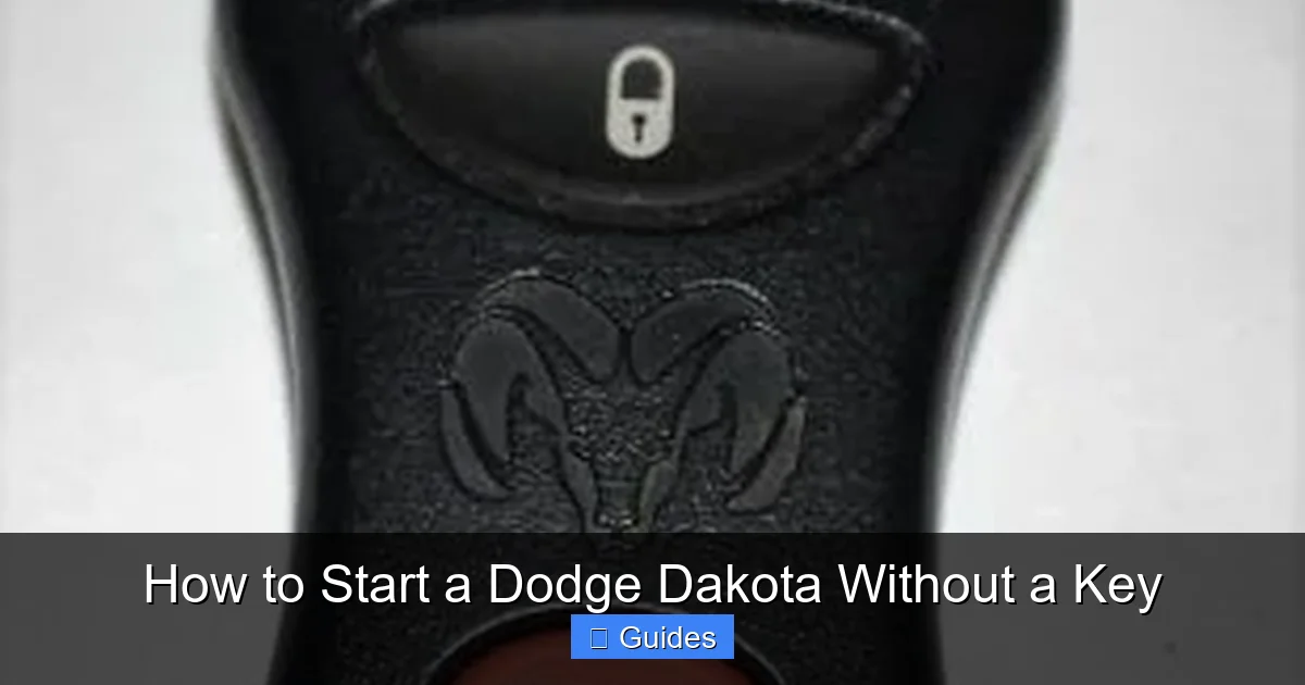 How to Start a Dodge Dakota Without a Key