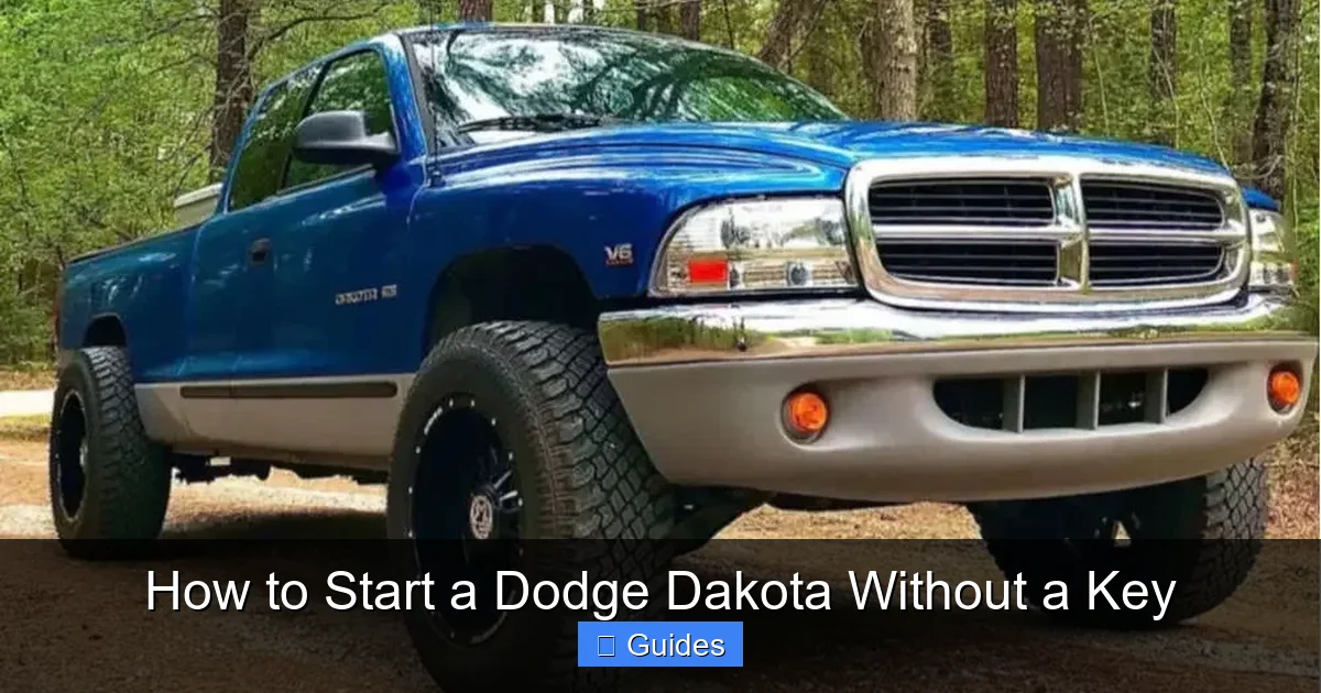 How to Start a Dodge Dakota Without a Key