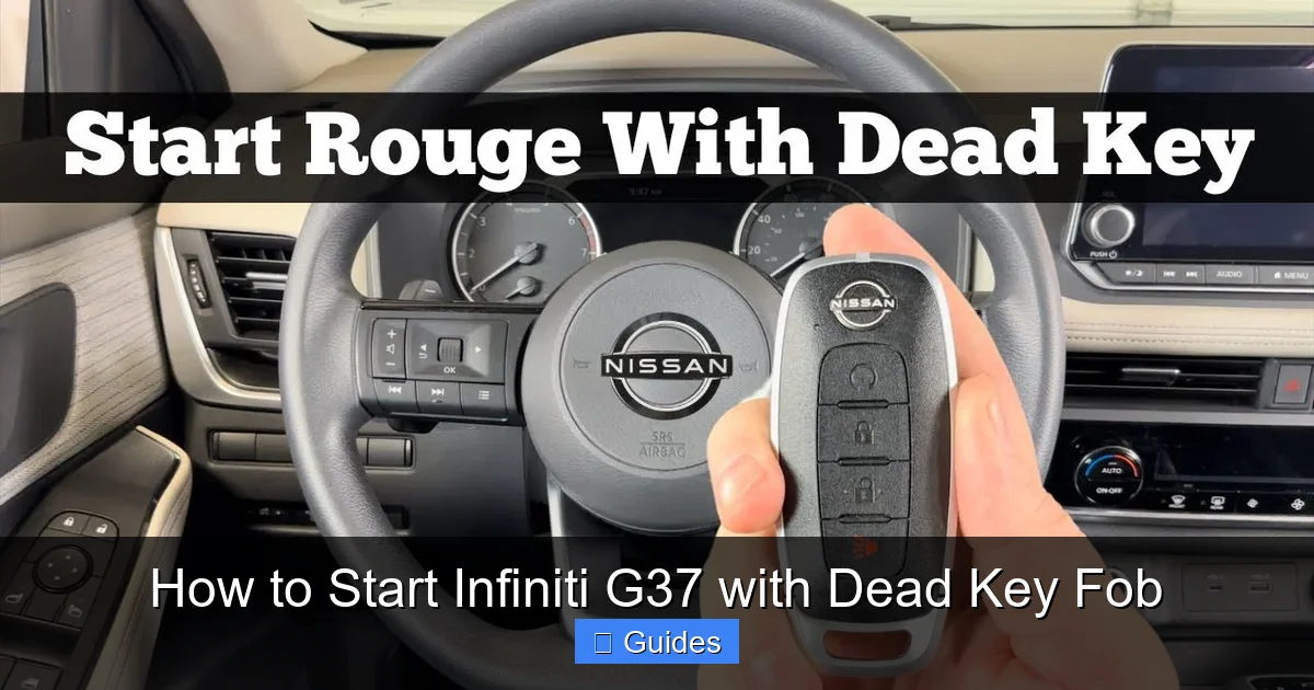 How to Start Infiniti G37 with Dead Key Fob