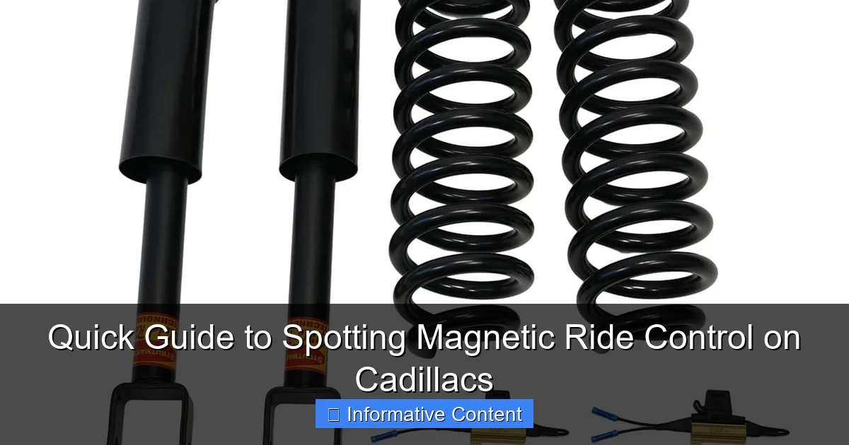 Quick Guide to Spotting Magnetic Ride Control on Cadillacs