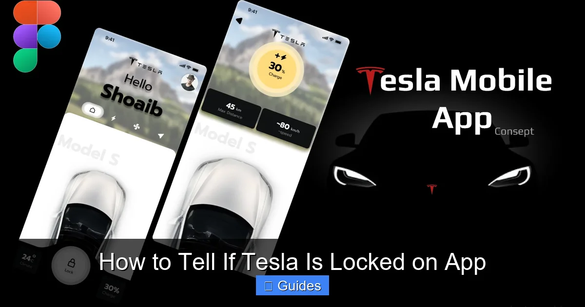 How to Tell If Tesla Is Locked on App