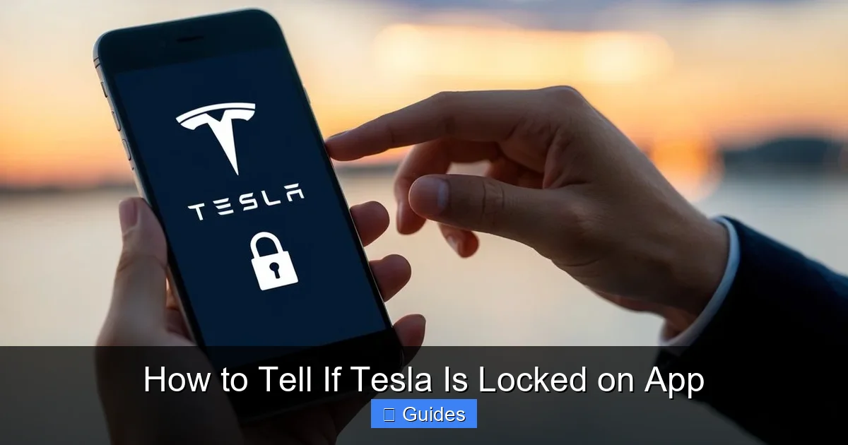 How to Tell If Tesla Is Locked on App
