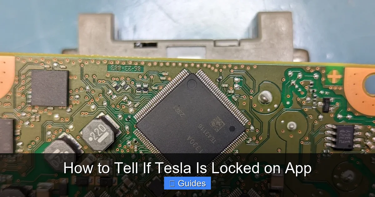 How to Tell If Tesla Is Locked on App