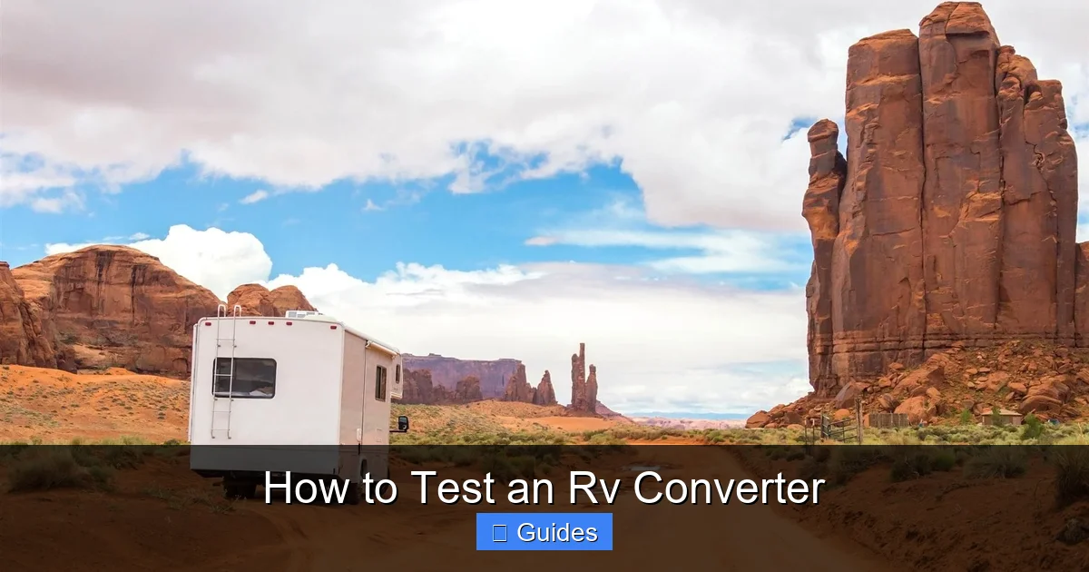 How to Test an Rv Converter