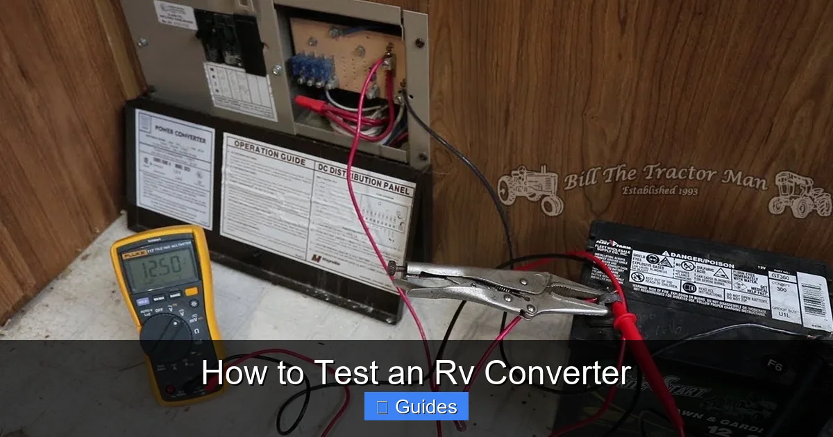 How to Test an Rv Converter