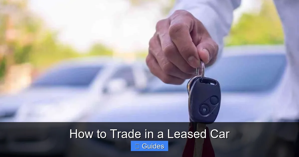 How to Trade in a Leased Car
