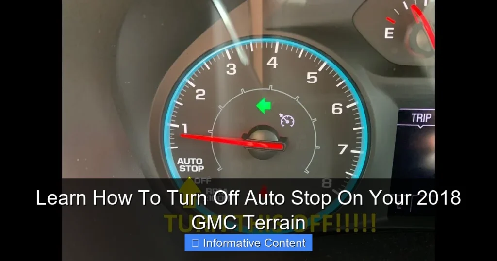 Learn How To Turn Off Auto Stop On Your 2018 GMC Terrain