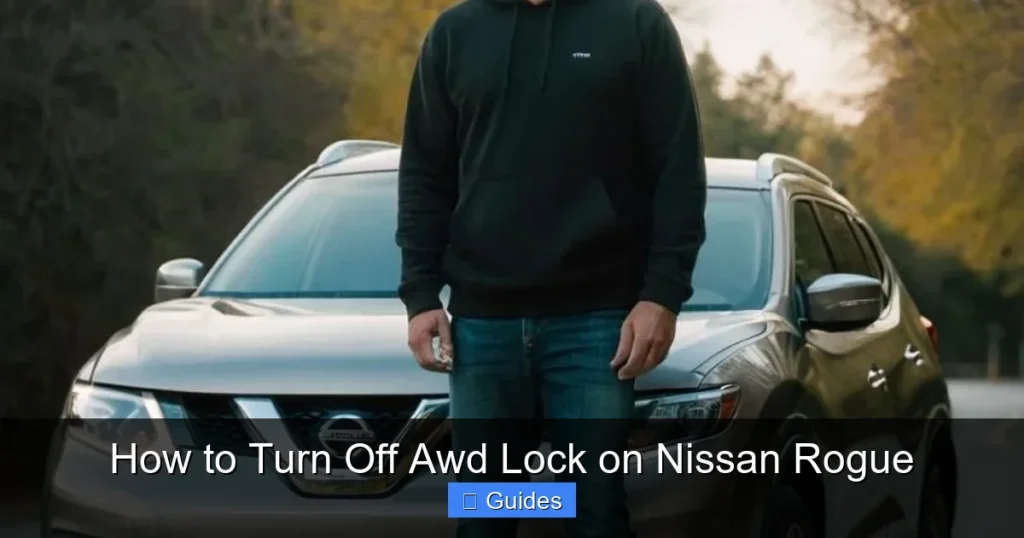 How to Turn Off Awd Lock on Nissan Rogue