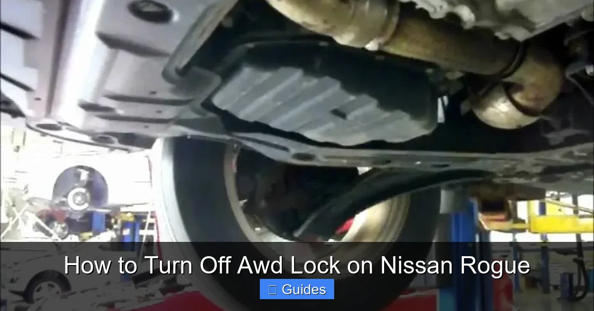 How to Turn Off Awd Lock on Nissan Rogue