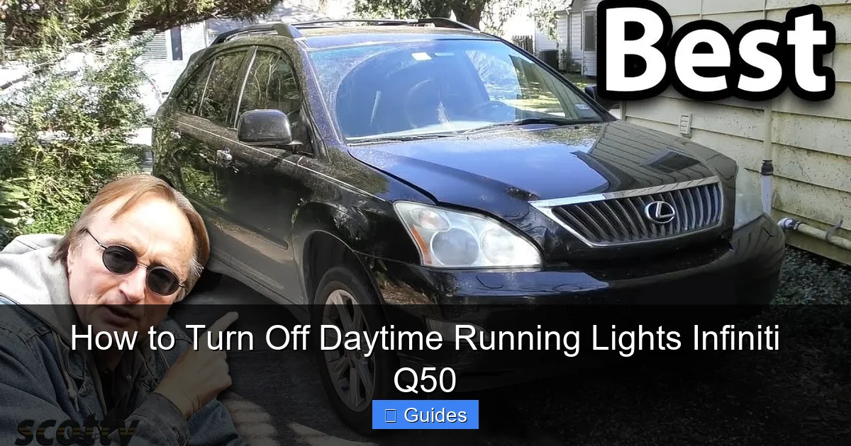 How to Turn Off Daytime Running Lights Infiniti Q50
