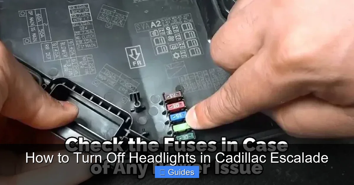 How to Turn Off Headlights in Cadillac Escalade