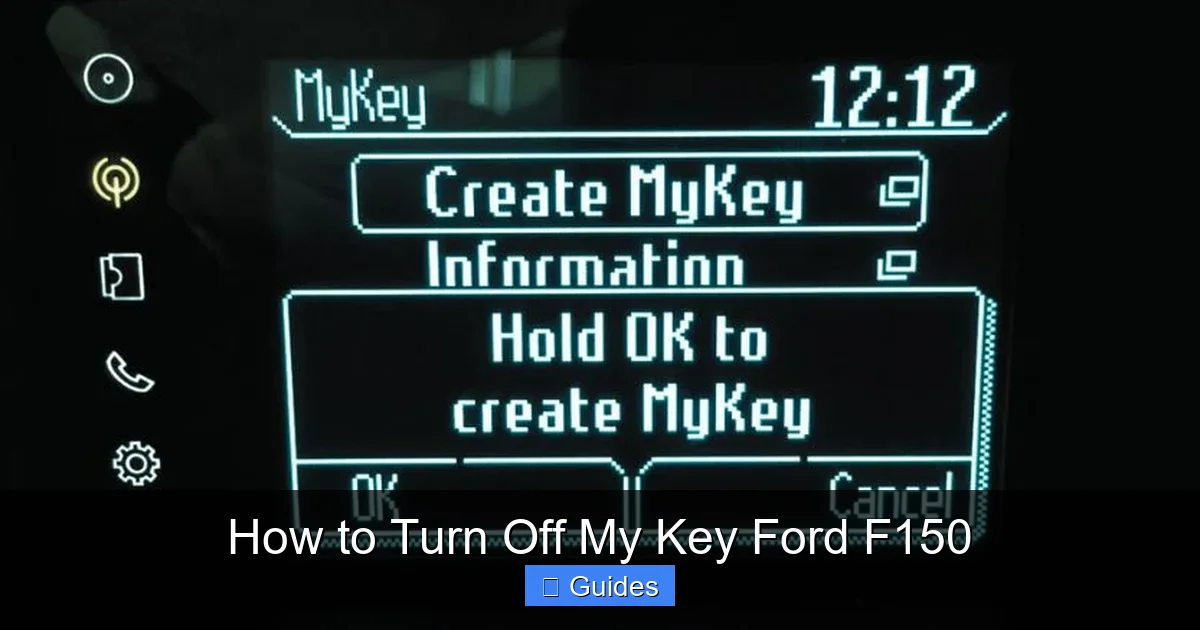 How to Turn Off My Key Ford F150