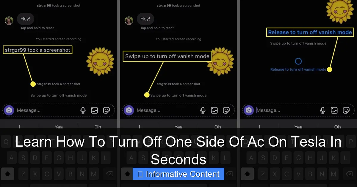 Learn How To Turn Off One Side Of Ac On Tesla In Seconds