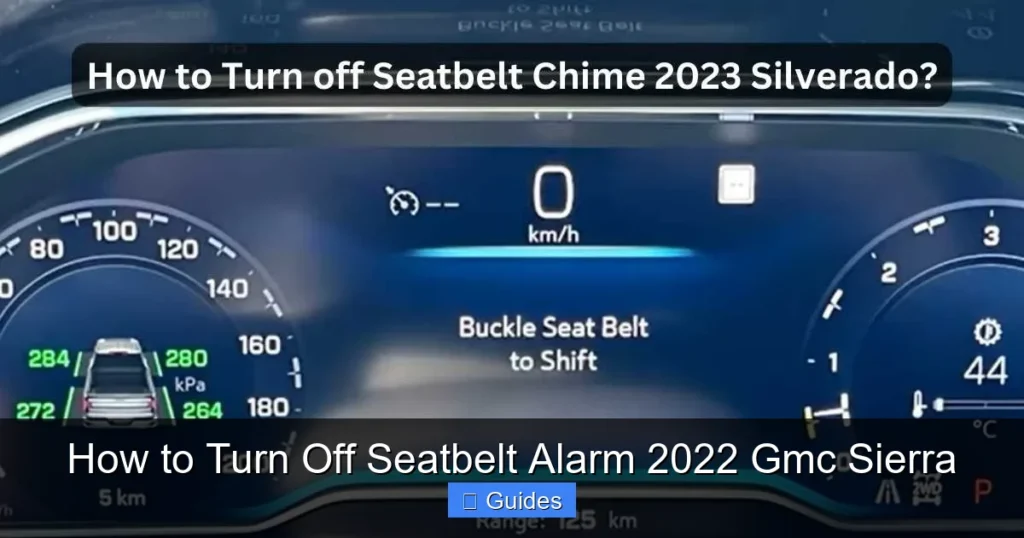 How to Turn Off Seatbelt Alarm 2022 Gmc Sierra