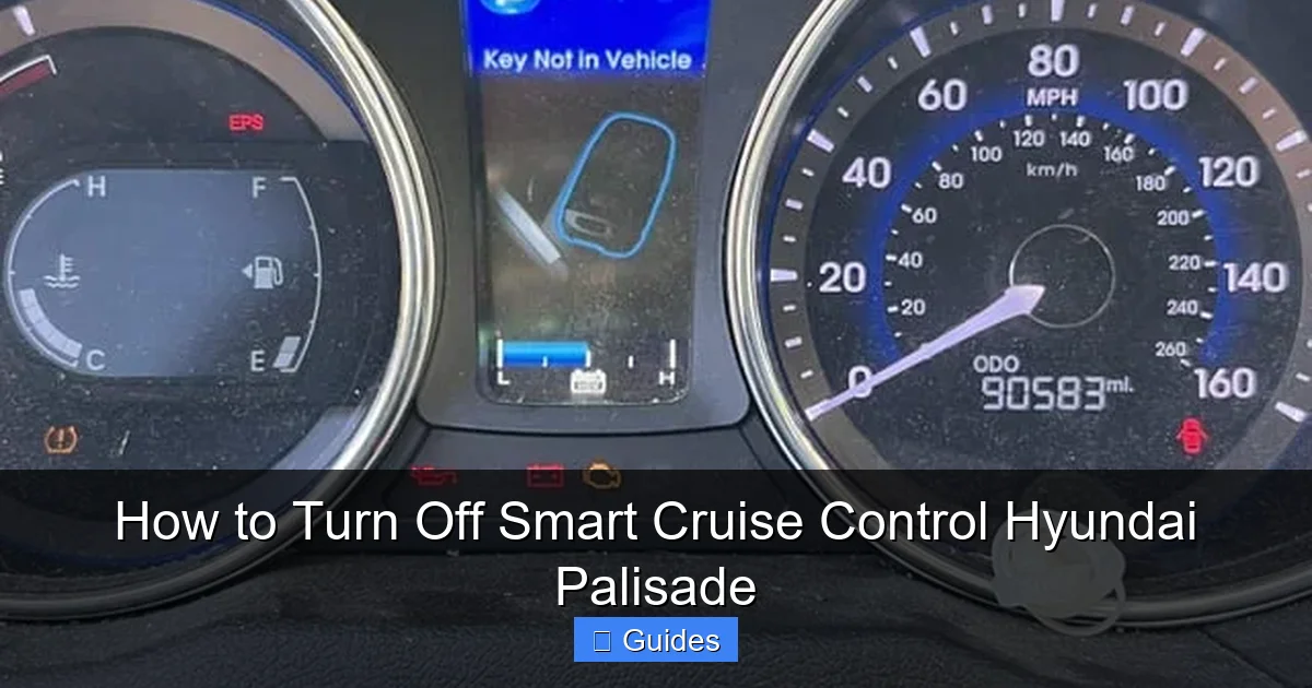 How to Turn Off Smart Cruise Control Hyundai Palisade