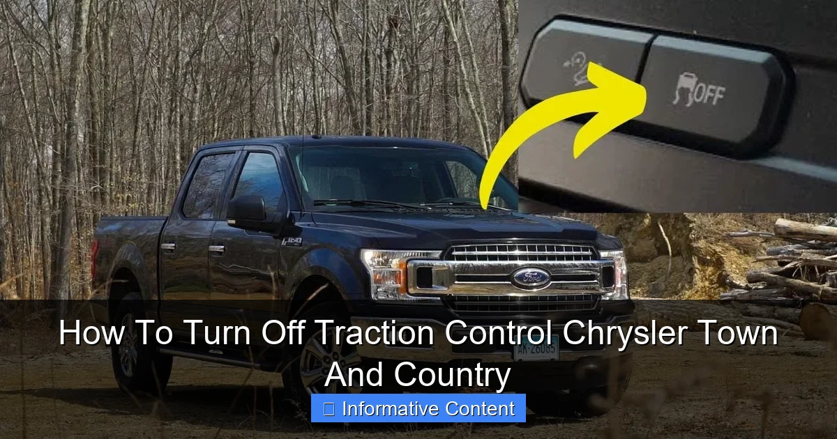 How To Turn Off Traction Control Chrysler Town And Country