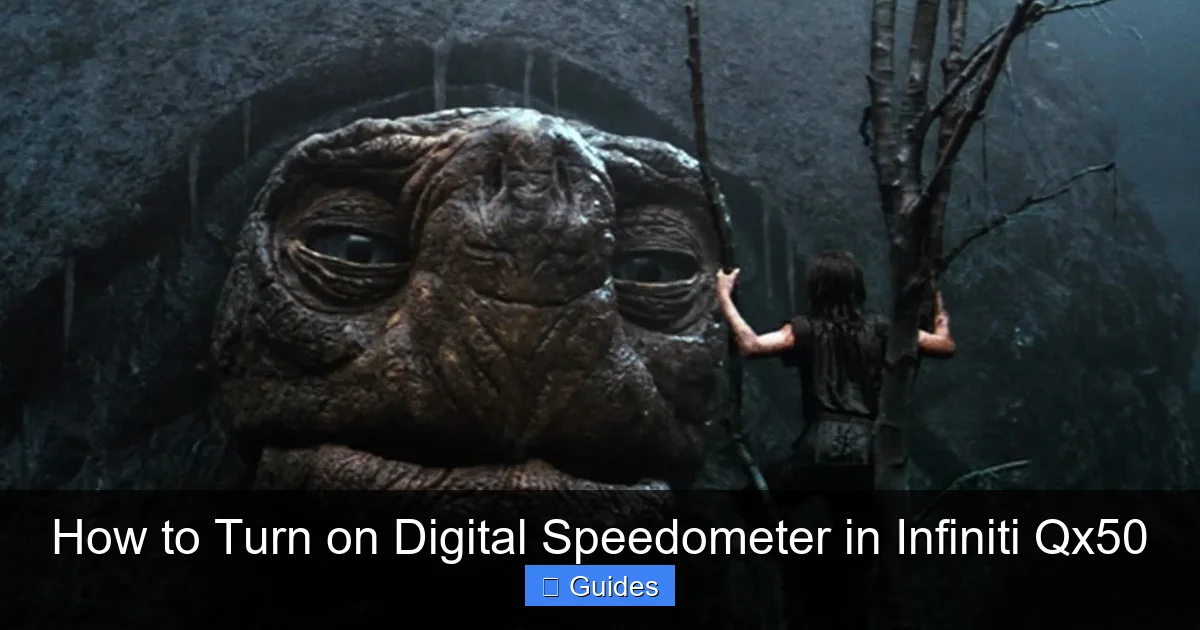 How to Turn on Digital Speedometer in Infiniti Qx50