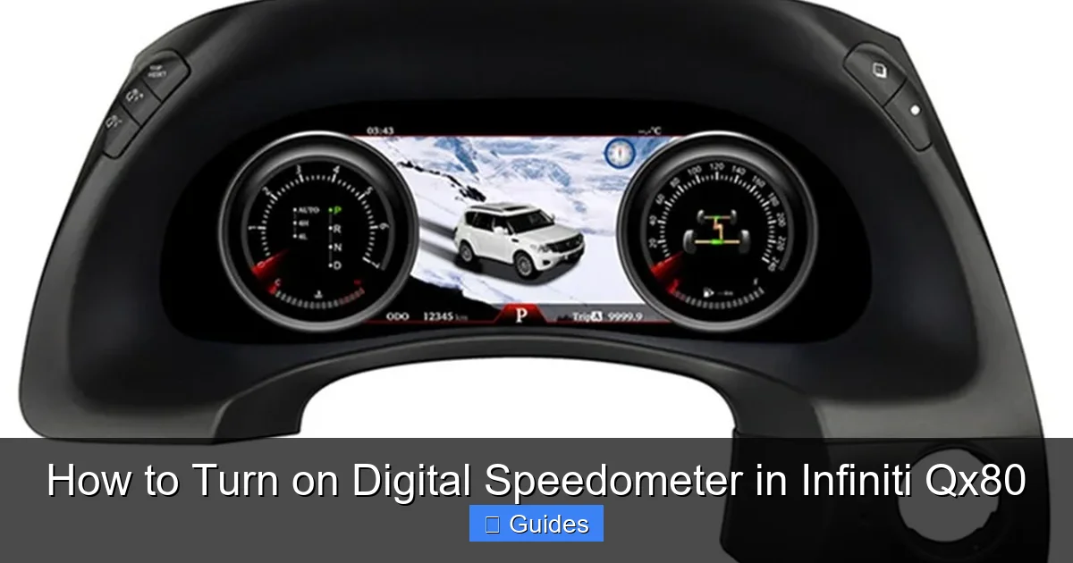 How to Turn on Digital Speedometer in Infiniti Qx80