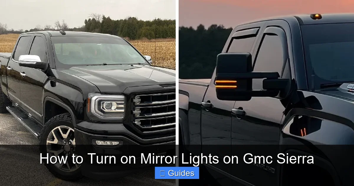 How to Turn on Mirror Lights on Gmc Sierra