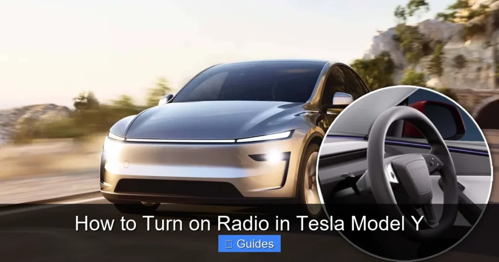 How to Turn on Radio in Tesla Model Y